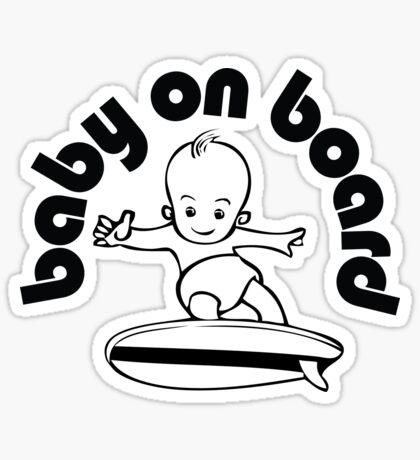 Baby on Board: Sticker | Redbubble