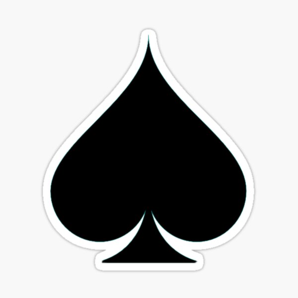 Picche Pique Spades Skat csf0709 JDM Sticker Adesivo 