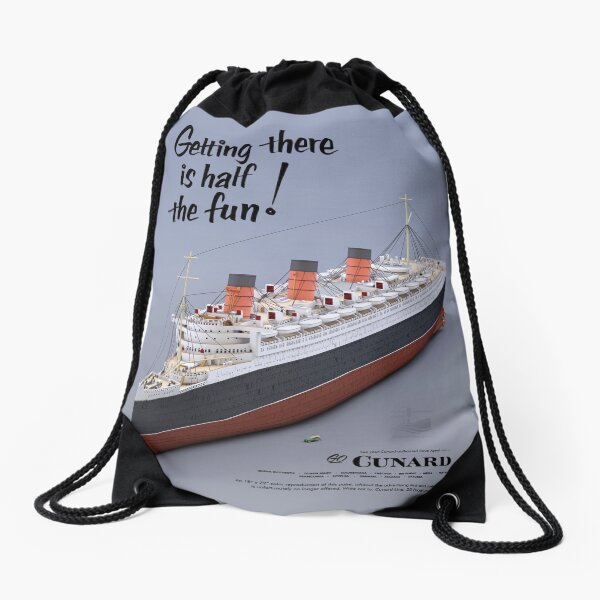 Aperçu de l'œuvre RMS Queen Mary - Cunard Line (affiche fictive) créée et vendue par Historical Ocean Liners.