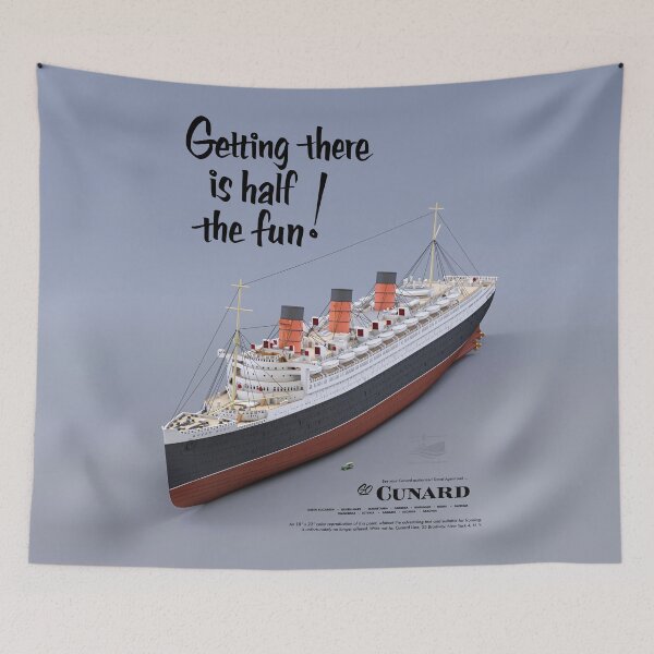 Item preview, RMS Queen Mary - Cunard Line (fictional poster) designed and sold by Historical Ocean Liners.