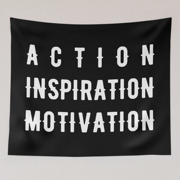 Item preview, Action - inspiration - motivation Sticker designed and sold by DesignGardenia.