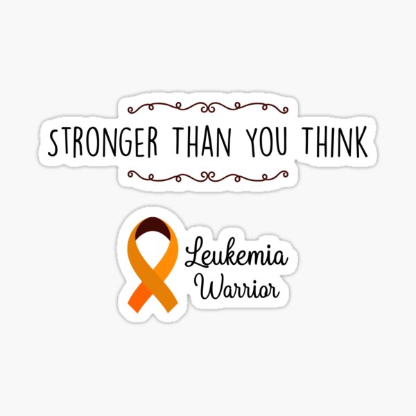 Leukemia Warrior Leukemia Awareness Sticker For Sale By Ansdesigns