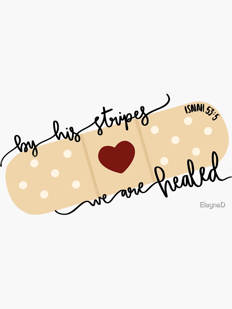 By His stripes, We are Healed {Cushion Cover}
