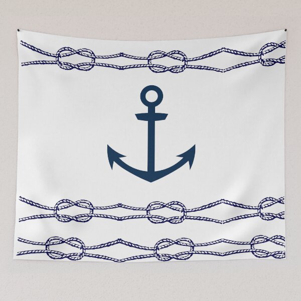 Item preview, Anchor  and rope nautical pattern designed and sold by Shir-designs.