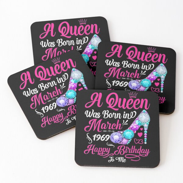 Item preview, A Queen Was Born In March 1969 Happy Birthday To Me Funny  designed and sold by manidala.