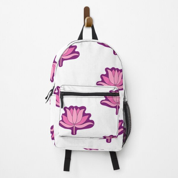 Item preview, pink lotuses on white background designed and sold by ritusdesigns.