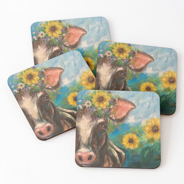 Item preview, Sunflower Cow designed and sold by Tabitha Shimer.