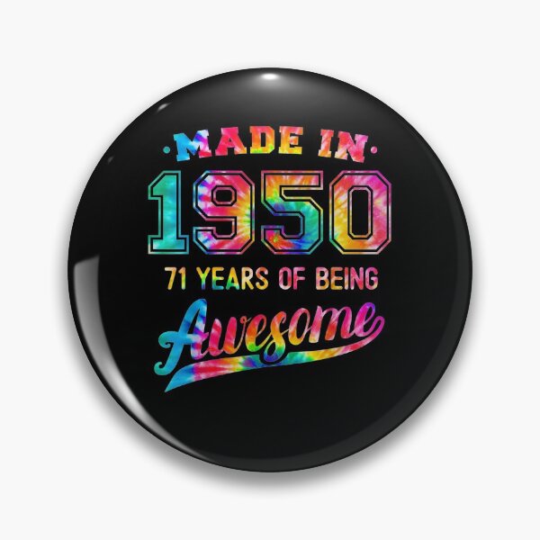 Item preview, 71st Birthday Tie Dye 71 Years Old Being Awesome Made 1950  designed and sold by manidala.