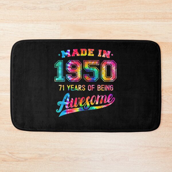 Item preview, 71st Birthday Tie Dye 71 Years Old Being Awesome Made 1950  designed and sold by manidala.