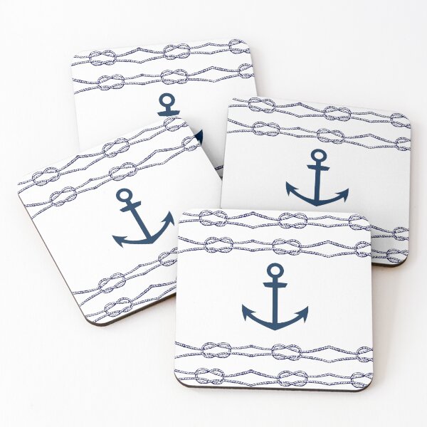Item preview, Anchor  and rope nautical pattern designed and sold by Shir-designs.