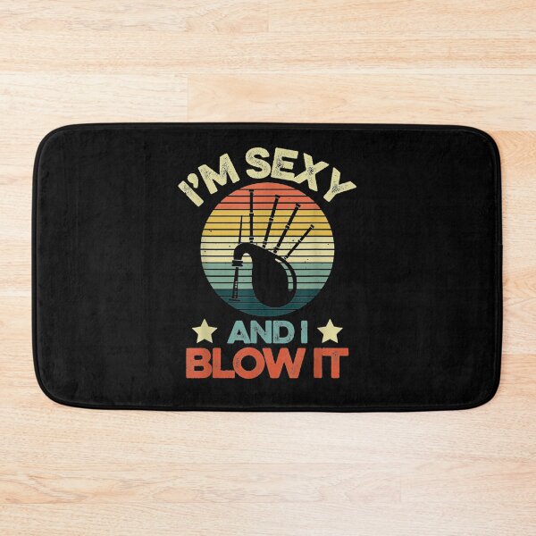 Item preview, I'm Sexy And I Blow It Scottish Bagpipes Vintage Sunset  designed and sold by manidala.