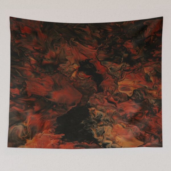 Item preview, Orange Black Galaxy Marble Art designed and sold by BEyourself be.