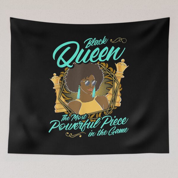 Item preview, Black Queen The Most Powerful Piece In The Game Chess  designed and sold by manidala.