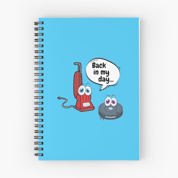 Item preview, Back In My Day Fun Vacuum And Robot Vacuum Cartoon Cleaning Humor designed and sold by SavvyCleaner.