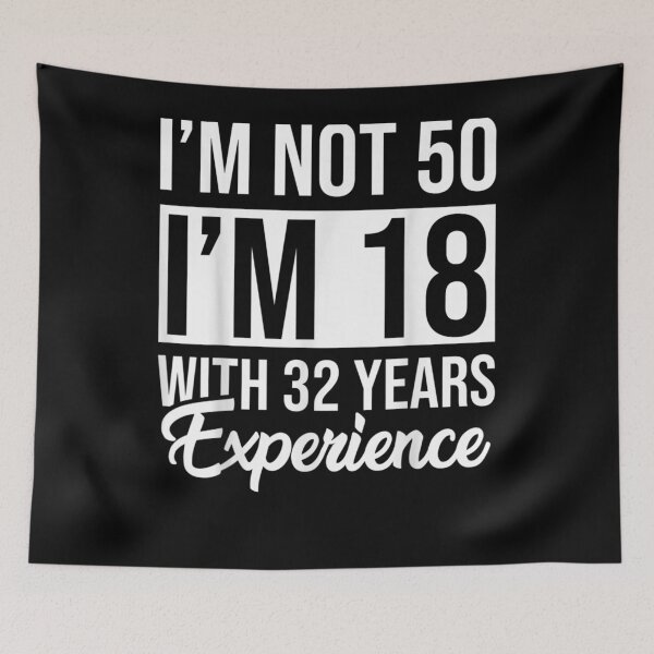 Item preview, Funny Turning 50 I'm Not 50 I'm 18  designed and sold by manidala.