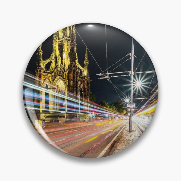 Item preview, Scott Monument Edinburgh Scotland with Light Trails designed and sold by LoveEdinburgh.