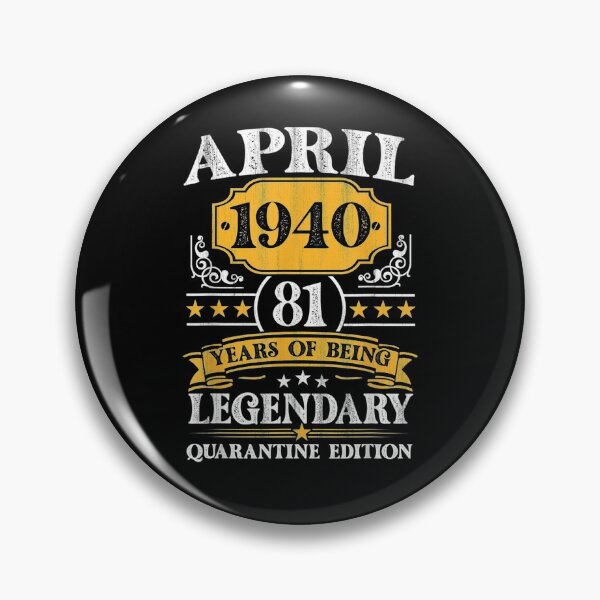 Item preview, 81 Years Old April 1940 Vintage 81st Birthday Quarantine  designed and sold by manidala.