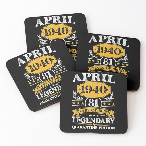 Item preview, 81 Years Old April 1940 Vintage 81st Birthday Quarantine  designed and sold by manidala.