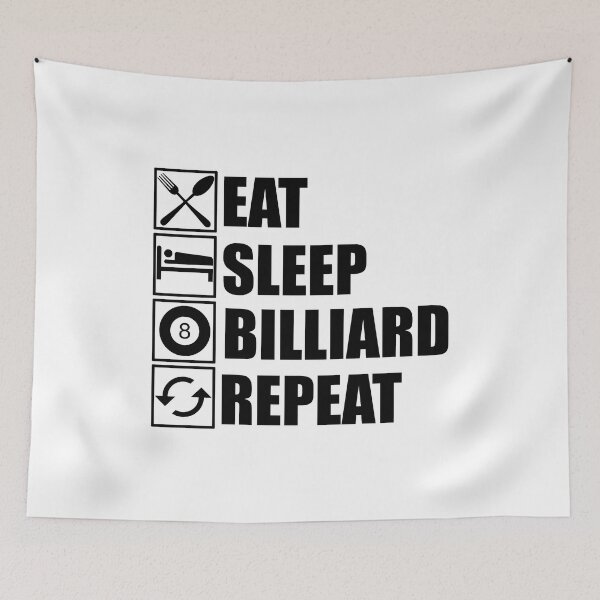 Item preview, Eat Sleep Billiard Repeat designed and sold by Adel Qasem.
