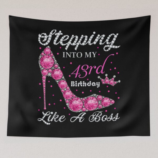 Item preview, Stepping Into My 43rd Birthday Like A Boss For Aunt  designed and sold by manidala.