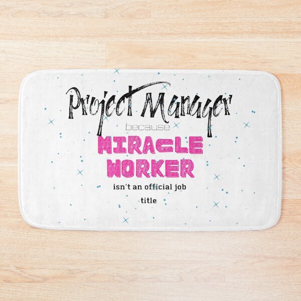 Item preview, Project manager miracle worker pink star designed and sold by Awesomefamily.