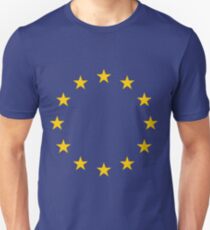 Die Flagge von Europa Unisex T-Shirt