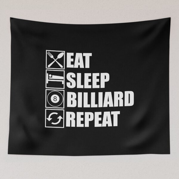 Item preview, Eat Sleep Billiard Repeat designed and sold by Adel Qasem.