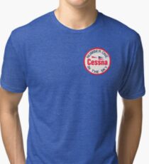 Cessna Aircraft Company Badge Tri-blend T-Shirt