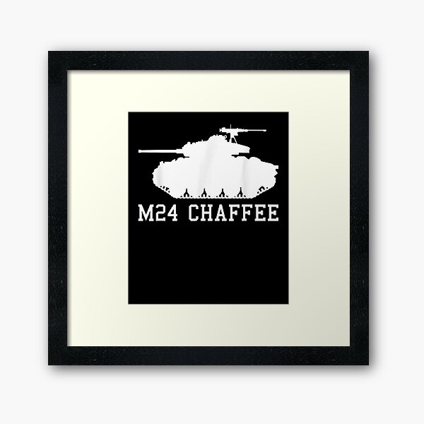 Vista previa del artículo con la obra «La Segunda Guerra Mundial Us Tank M24 Chaffee Silueta», diseñado y vendido por manidala.