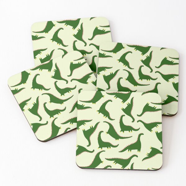Item preview, Cute Diplodocus dinosaurs on grey background . Childish print designed and sold by BychkovaEvgenia.
