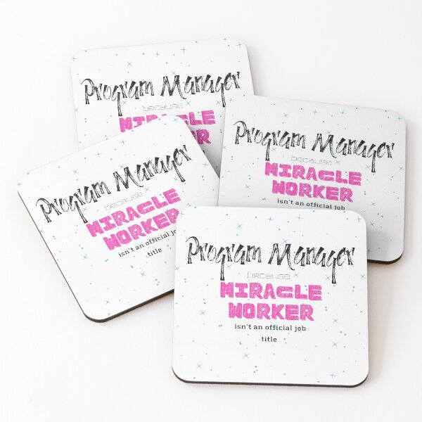 Item preview, program manager miracle worker pink star designed and sold by Awesomefamily.
