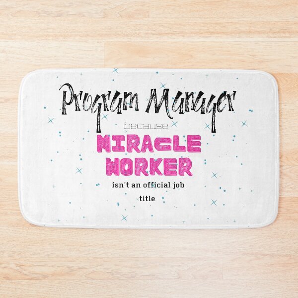 Item preview, program manager miracle worker pink star designed and sold by Awesomefamily.