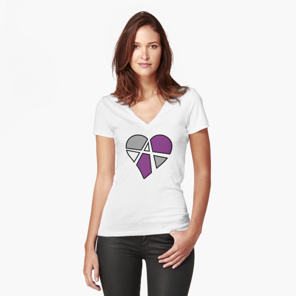 Item preview, Fitted V-Neck T-Shirt designed and sold by polyphiliashop.