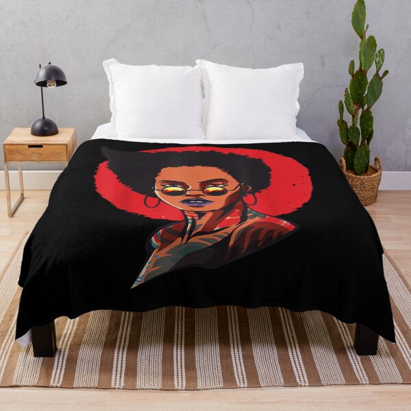 Item preview, Black Queen Afro Melanin Ar Natural Hair Girl  designed and sold by manidala.