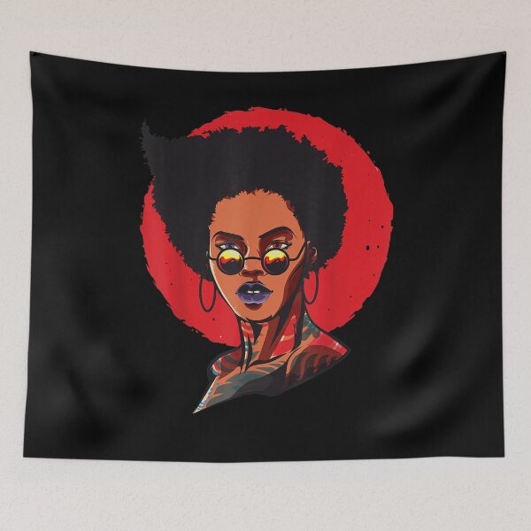 Item preview, Black Queen Afro Melanin Ar Natural Hair Girl  designed and sold by manidala.