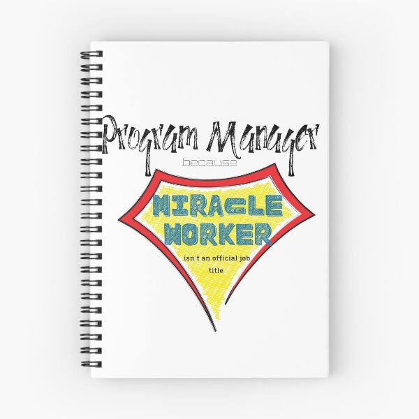 Item preview, program manager miracle worker super hero designed and sold by Awesomefamily.
