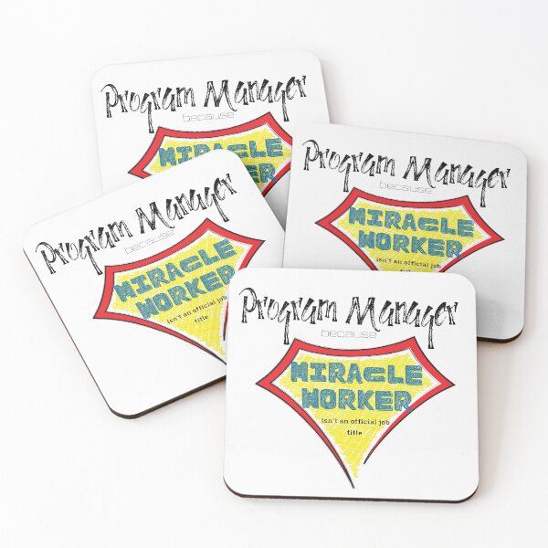 Item preview, program manager miracle worker super hero designed and sold by Awesomefamily.