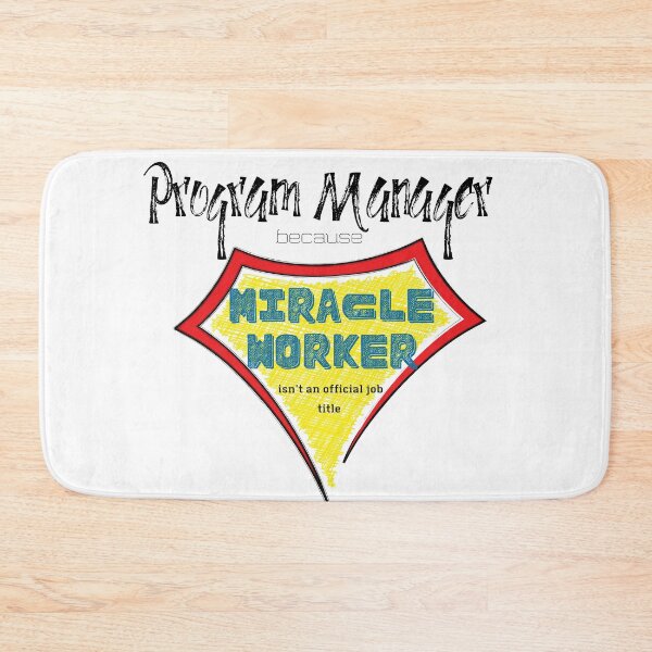 Item preview, program manager miracle worker super hero designed and sold by Awesomefamily.