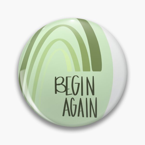 Item preview, begin again sticker designed and sold by KaitNoelle.