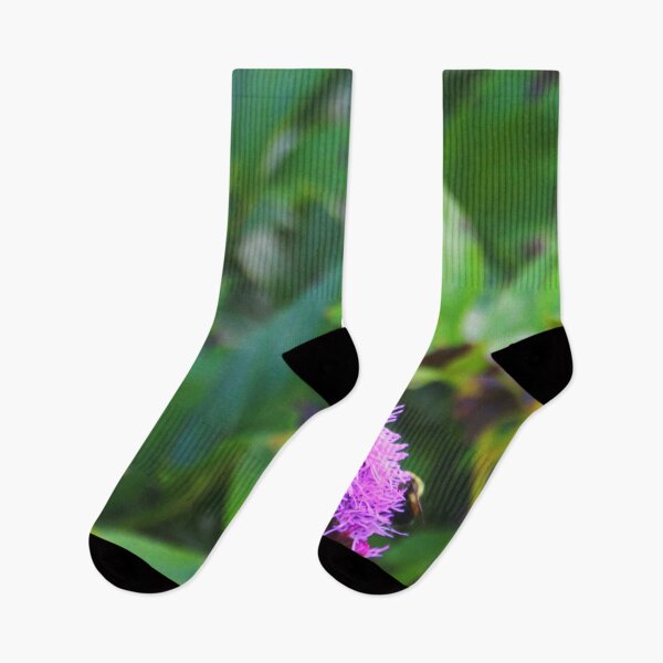 Item preview, Dense Blazing Star Flowers in Dense Green Leaves Prairie Gay Feather designed and sold by Mothe3rd.