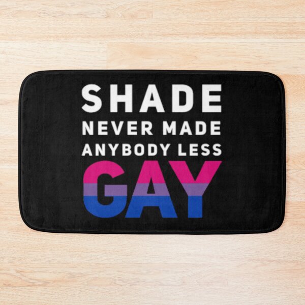 Item preview, Shade Never Made Anybody Less Bi (Black) designed and sold by UnicornPeeps.