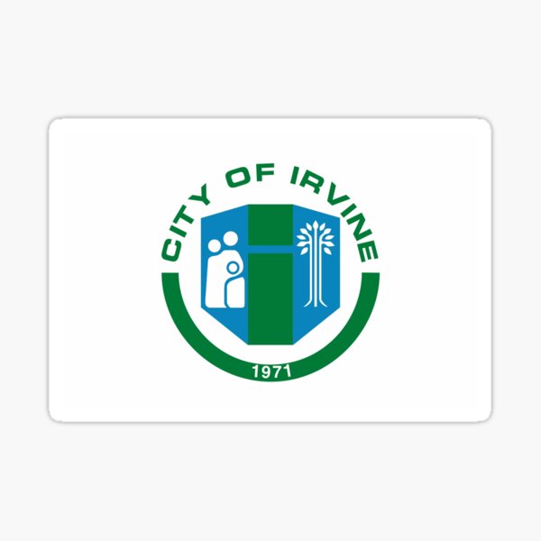 IRVINE City Flag Sticker