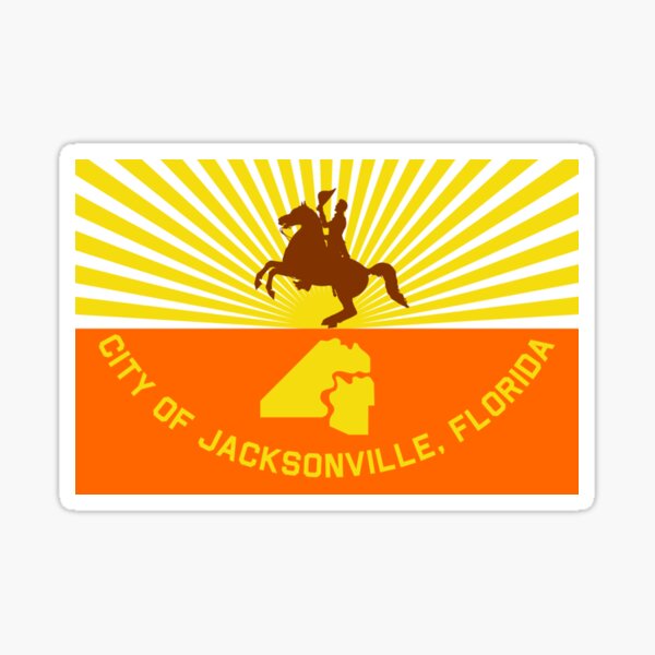 JACKSONVILLE City Flag Sticker