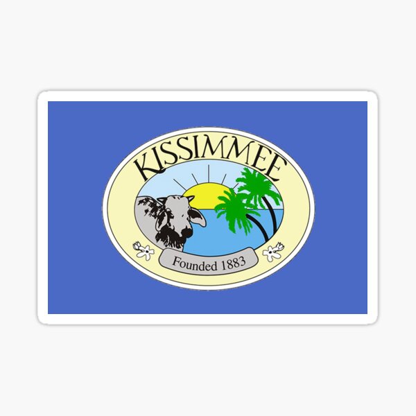 KISSIMMEE City Flag Sticker