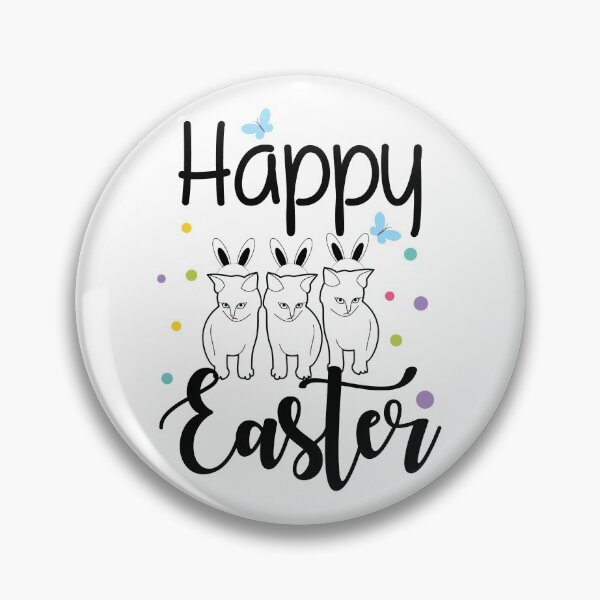 Item preview, Happy Easter - Three Cat Wearing Bunny for Cat Lover designed and sold by K-icon.