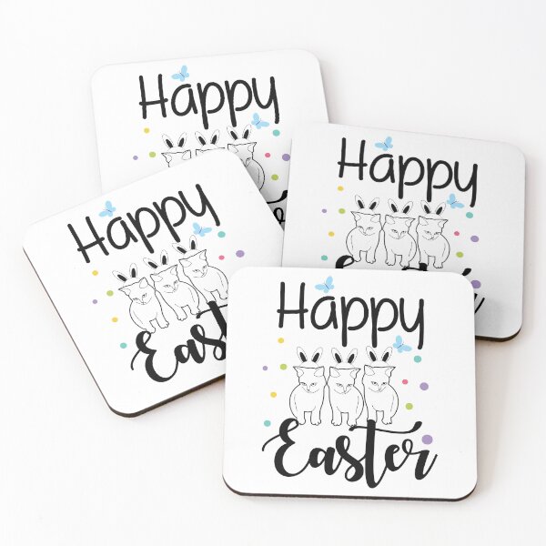 Item preview, Happy Easter - Three Cat Wearing Bunny for Cat Lover designed and sold by K-icon.