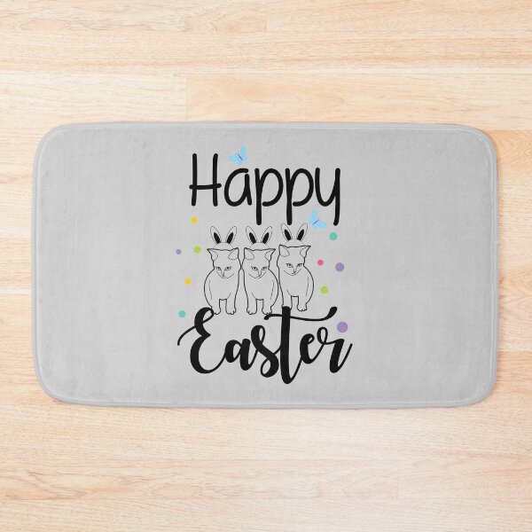 Item preview, Happy Easter - Three Cat Wearing Bunny for Cat Lover designed and sold by K-icon.