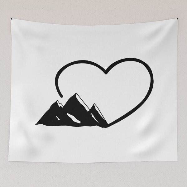 Item preview, Mountains And A Big Heart I Love Hinking designed and sold by Paulina Vanlife.