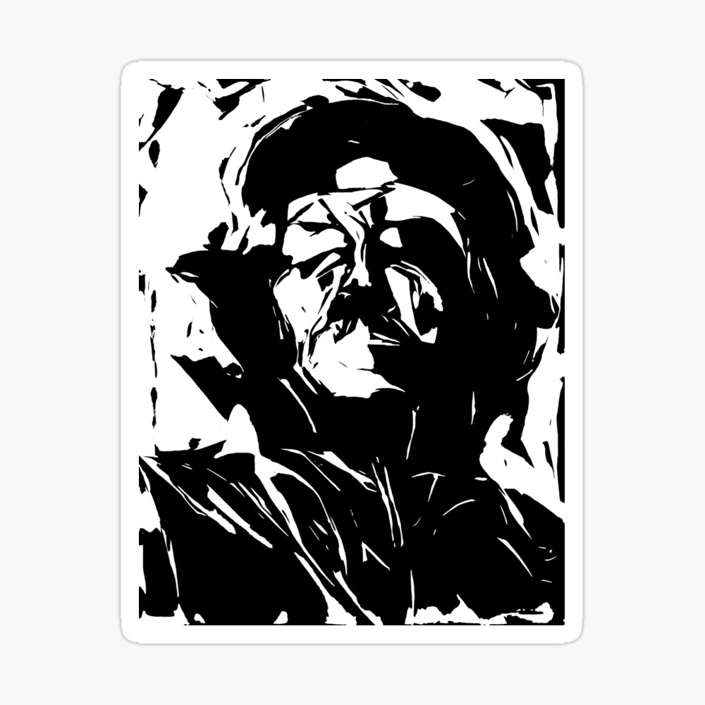 Abstract Che Guevara Black and White High Contrast Art Kids T-Shirt for  Sale by Dator