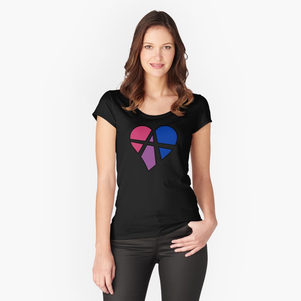 Item preview, Fitted Scoop T-Shirt designed and sold by polyphiliashop.
